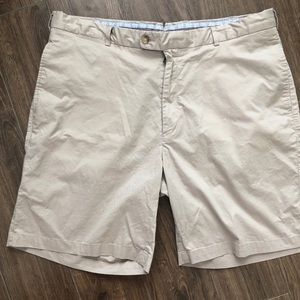 Peter Millar Mens Shorts sz 40 Beige Club Golf